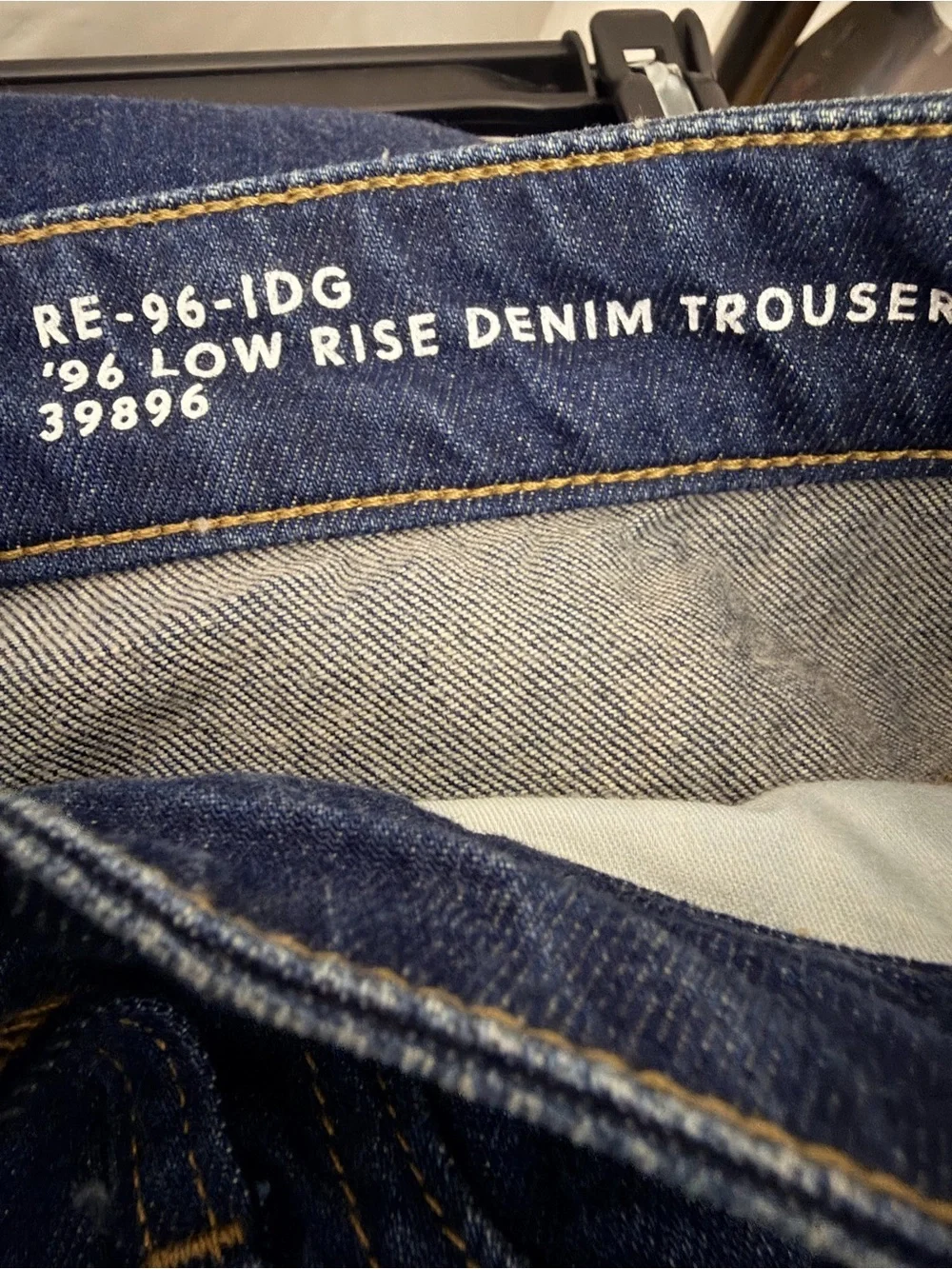 J Crew Low Rise Denim Trouser Jean Size 32 Wide Leg 1996 Semi Stretch CC575